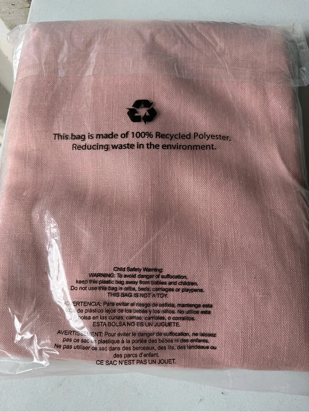 Martha Stewart Pink Grommet Top Curtain Panel